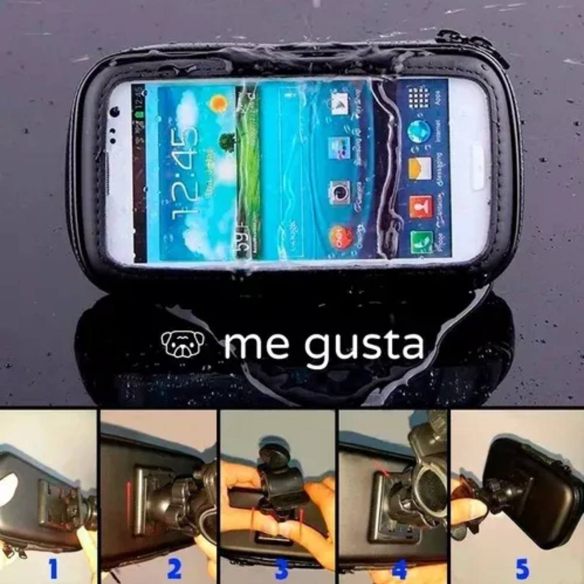 Estuche Para Celular Moto Soporte